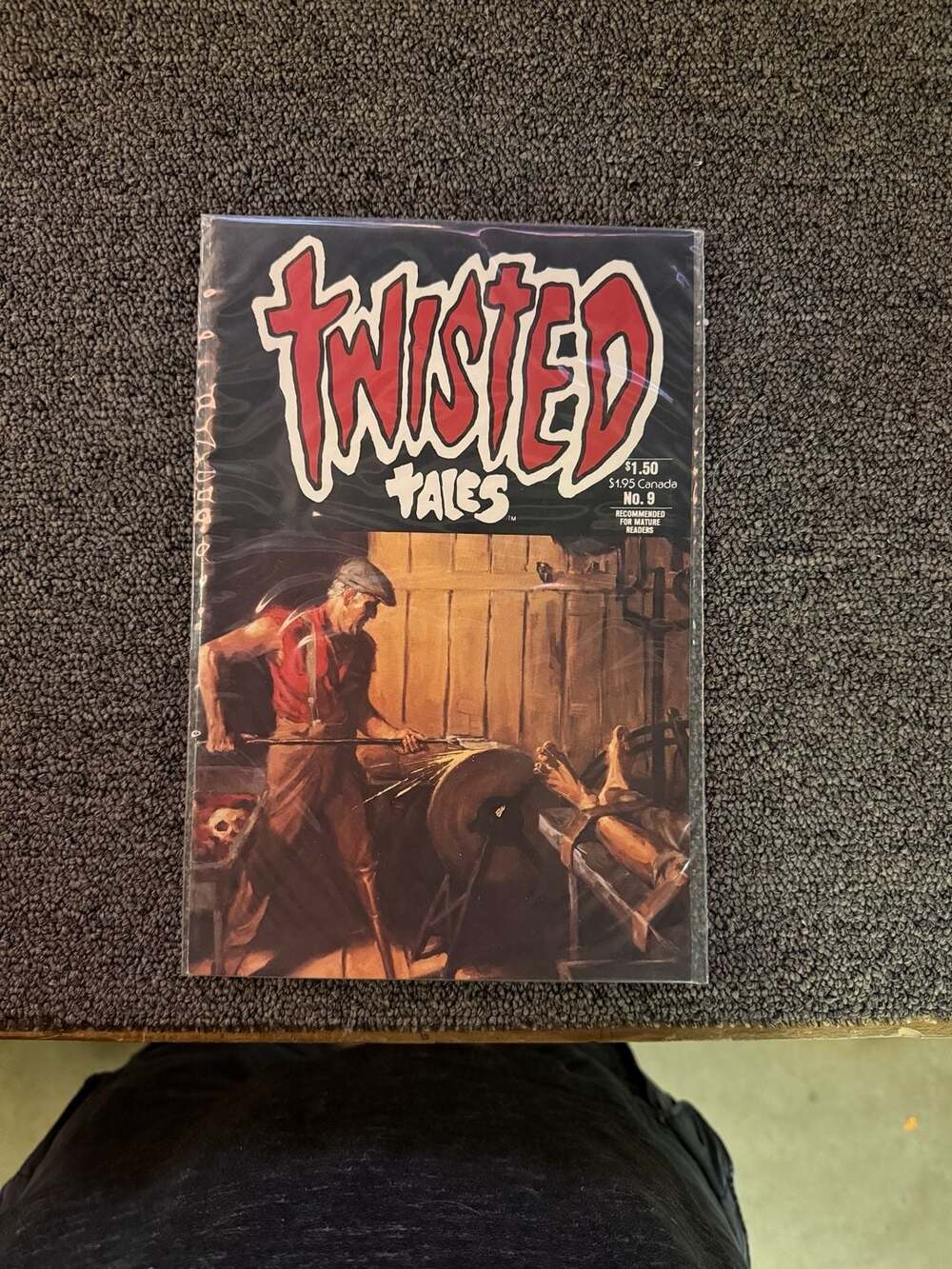 Lot of 5 Vintage Horror Comics: Twisted Tales #1, #9, #10, Pressbutton #1, and A